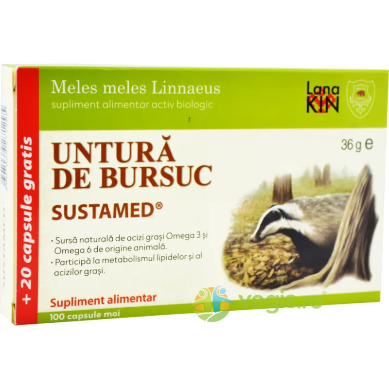 Untura de Bursuc 100cps+20cps SUSTAMED — preț și oferte