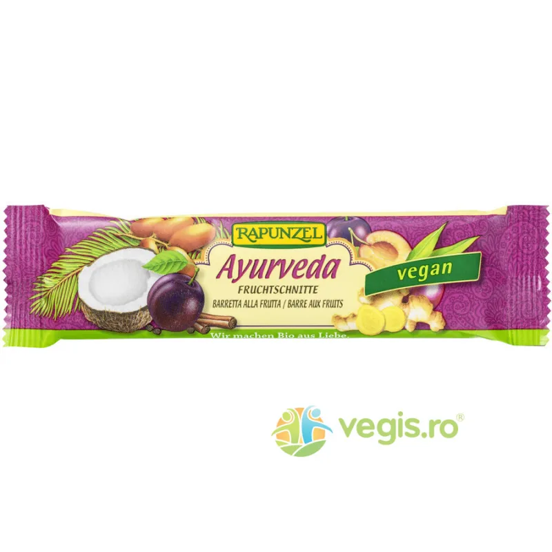 Baton de Fructe Ayurveda Ecologic/Bio 40g Rapunzel — preț și oferte