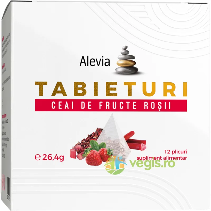 Tabieturi Ceai de Fructe Rosii 12 plicuri piramida ALEVIA — preț și oferte
