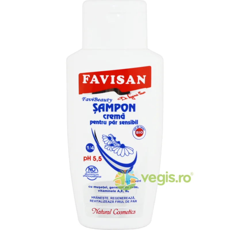 Sampon Crema pentru Par Sensibil 200ml Favisan — preț și oferte
