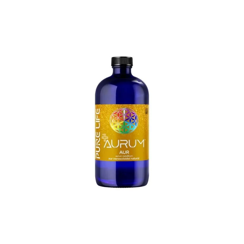 Aur nanocoloidal rubin Minerals+ Aurum, 480 ml, Pure Life — preț și oferte