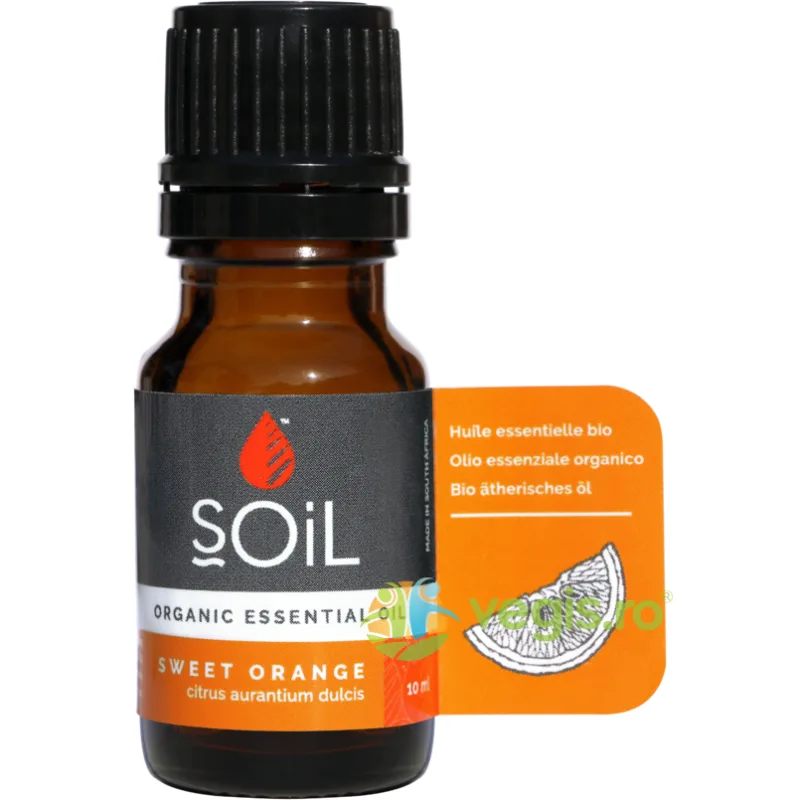 Ulei Esential de Portocala (Orange) Ecologic/Bio 10ml SOiL — preț și oferte