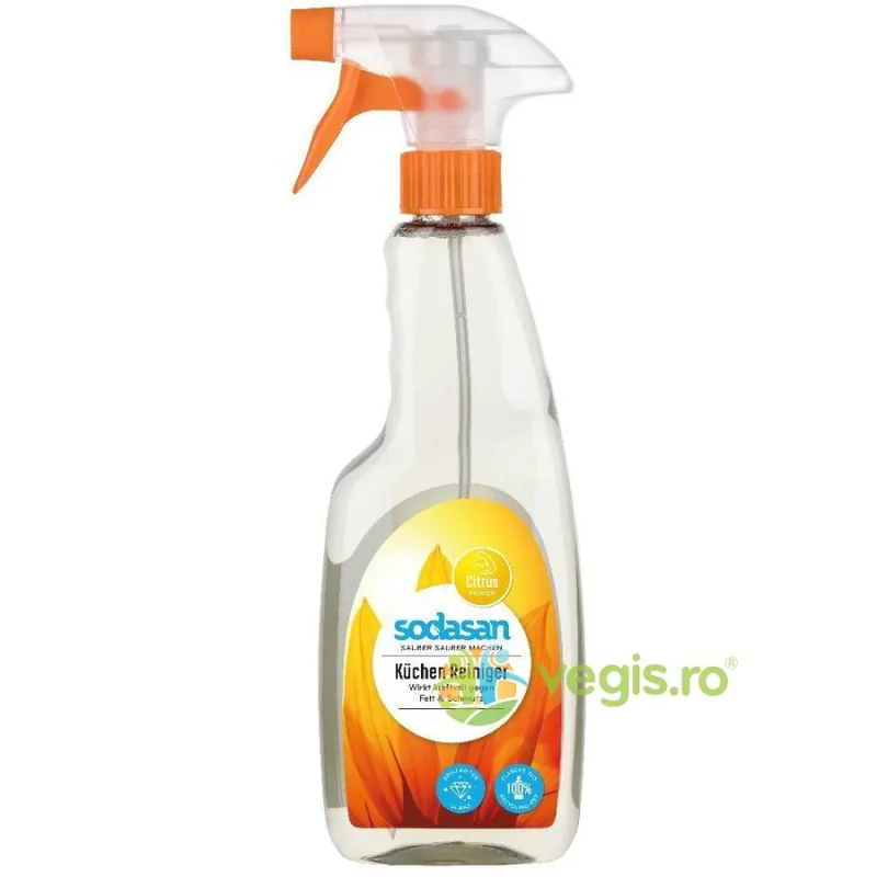 Solutie cu Pulverizator pentru Curatat Bucataria 500ml Sodasan — preț și oferte