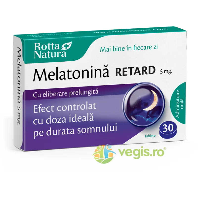 Melatonina Retard 5mg 30tb ROTTA NATURA — preț și oferte