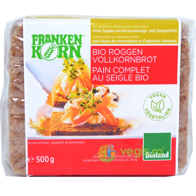 Paine Integrala cu Secara Ecologica/Bio 500g FRANKENKORN — preț și oferte