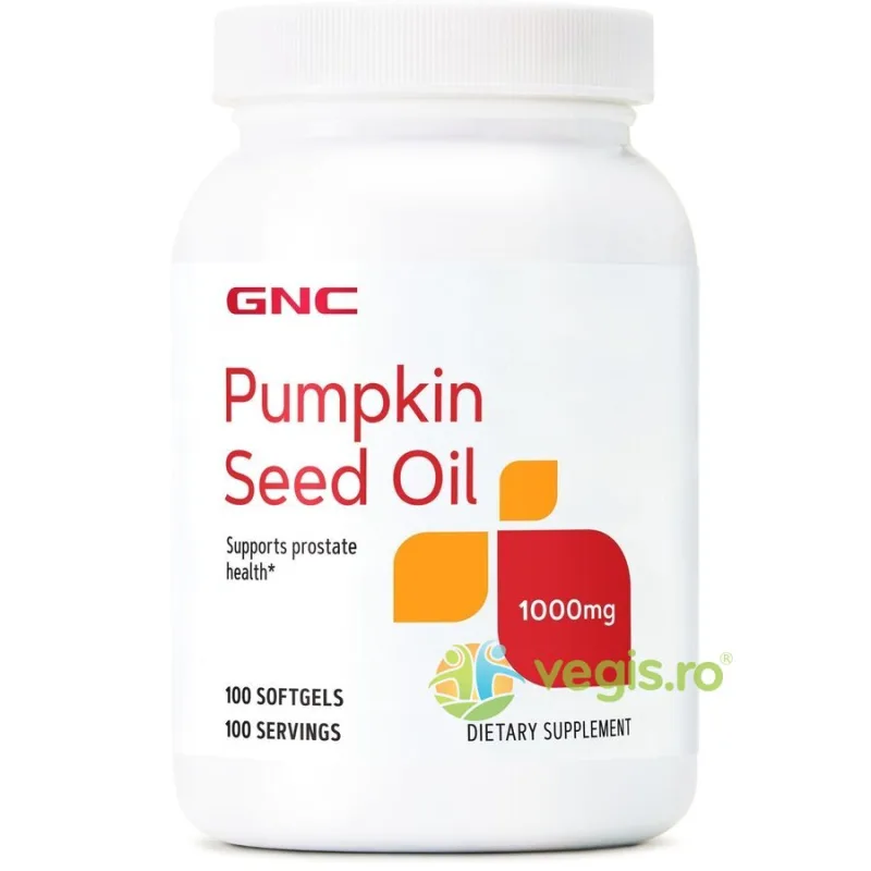 Ulei din Seminte de Dovleac 1000mg 100cps moi GNC — preț și oferte