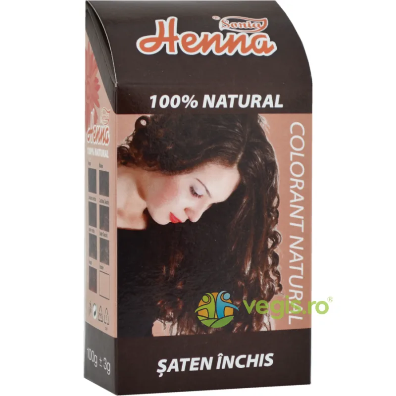 Vopsea pentru Par cu Henna Saten Inchis 100g KIAN COSMETICS — preț și oferte