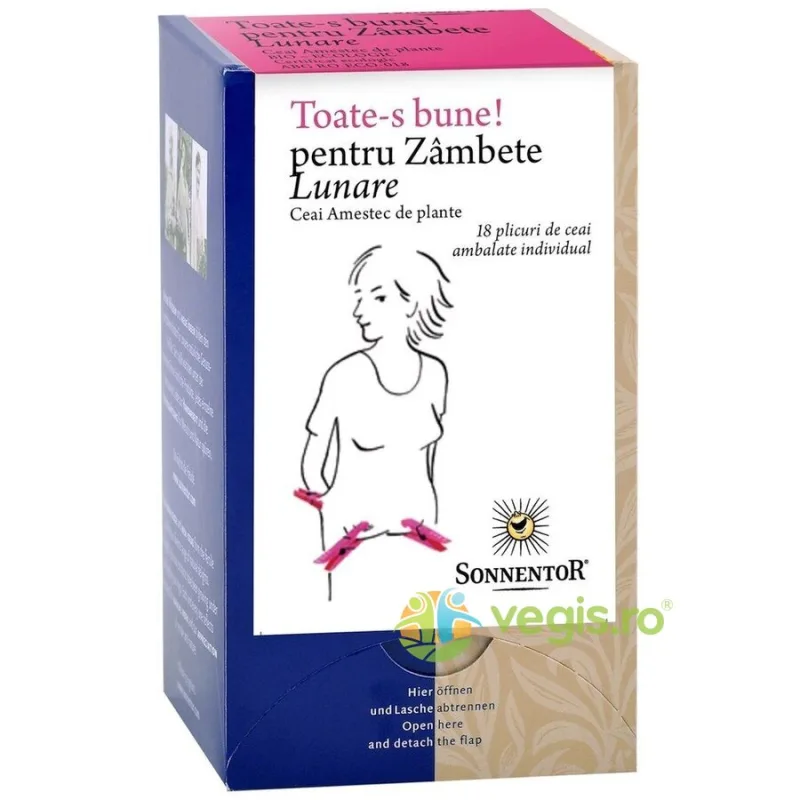 Ceai Toate-s Bune pentru Zambete Lunare Ecologic/Bio 18dz SONNENTOR — preț și oferte