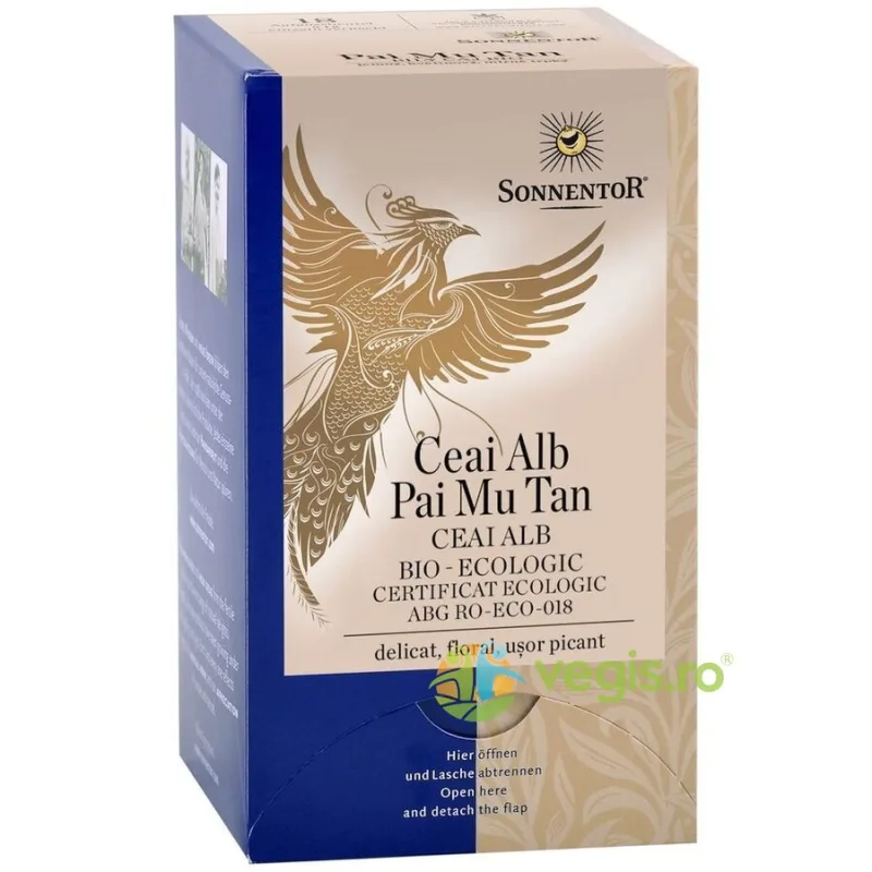 Ceai Alb Pai Mu Tan Ecologic/Bio 18dz SONNENTOR — preț și oferte