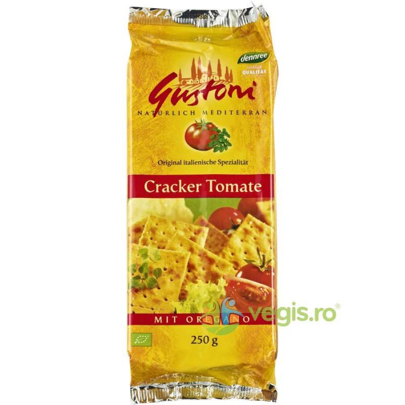 Biscuiti Crocanti cu Tomate si Oregano Ecologici/Bio 250g GUSTONI — preț și oferte