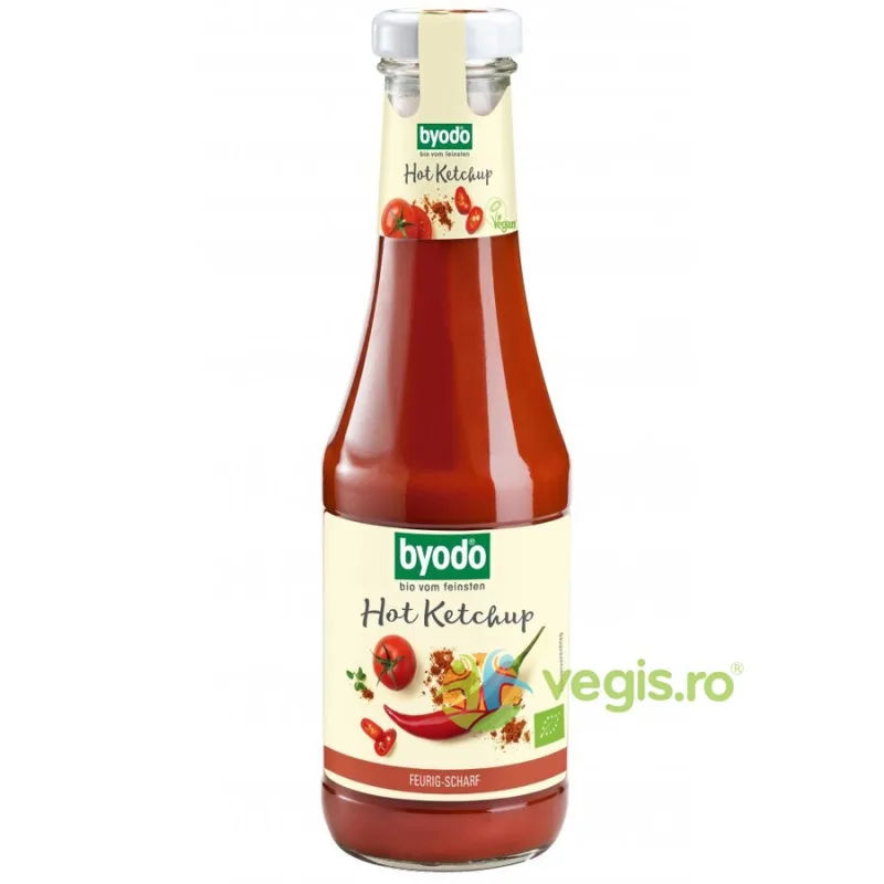 Ketchup Picant fara Gluten Ecologic/Bio 500ml BYODO — preț și oferte