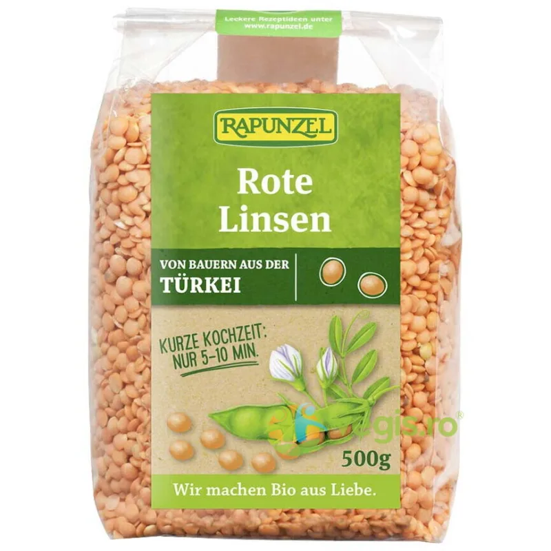 Linte Rosie Decojita Ecologica/Bio 500g Rapunzel — preț și oferte
