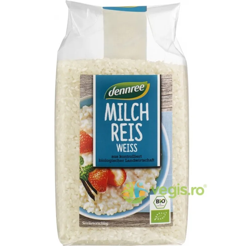 Orez Alb pentru Lapte Ecologic/Bio 500g Dennree — preț și oferte