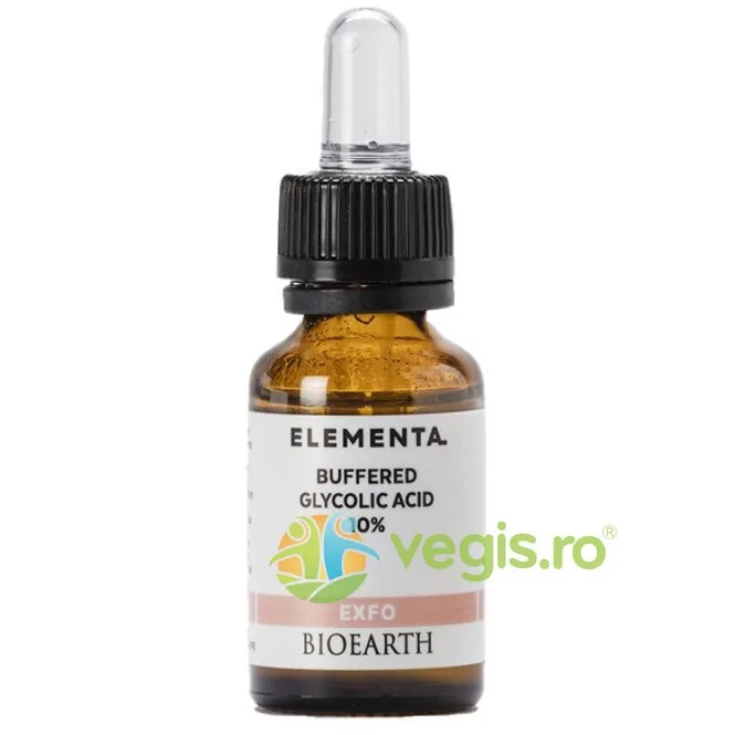 Ser cu Acid Glicolic 10% Beauty Booster Elementa 15ml Bioearth — preț și oferte