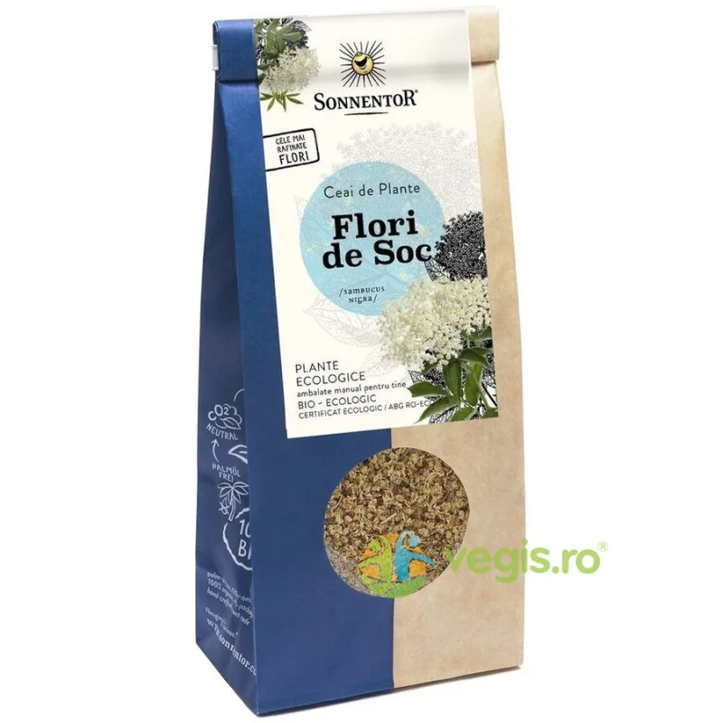 Ceai Flori de Soc Ecologic/Bio 80g SONNENTOR — preț și oferte