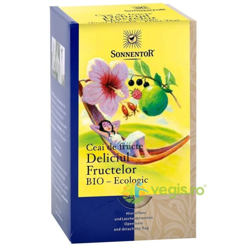 Ceai Deliciul Fructelor Ecologic/Bio 18dz SONNENTOR — preț și oferte