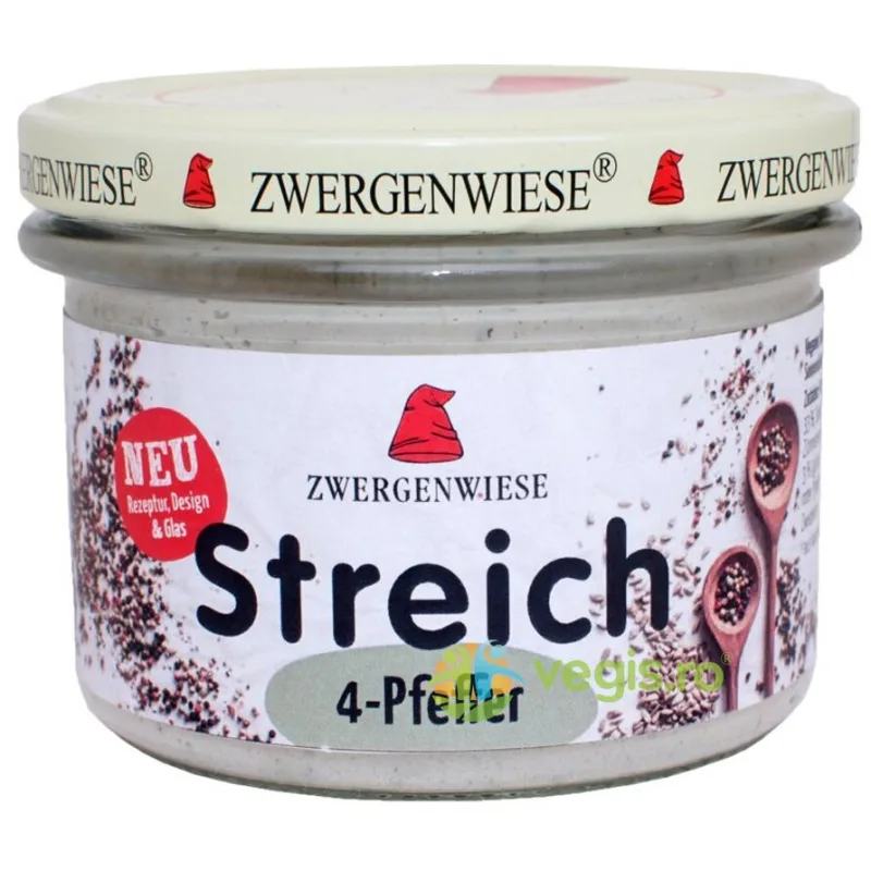 Pate Vegetal cu 4 Tipuri de Piper fara Gluten Ecologic/Bio 180g ZWERGENWIESE — preț și oferte