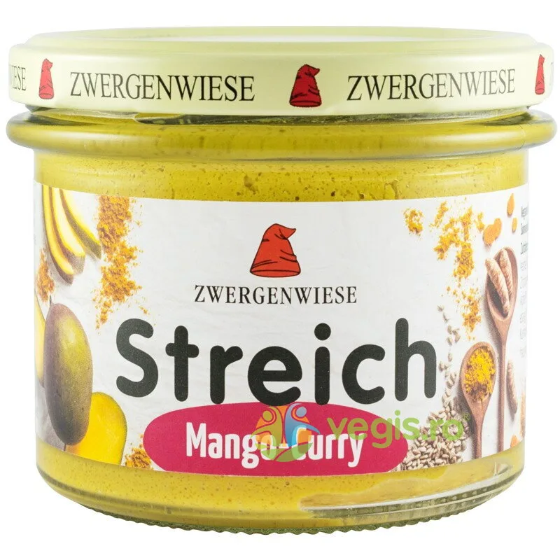 Pate Vegetal cu Mango si Curry fara Gluten Ecologic/Bio 180g ZWERGENWIESE — preț și oferte