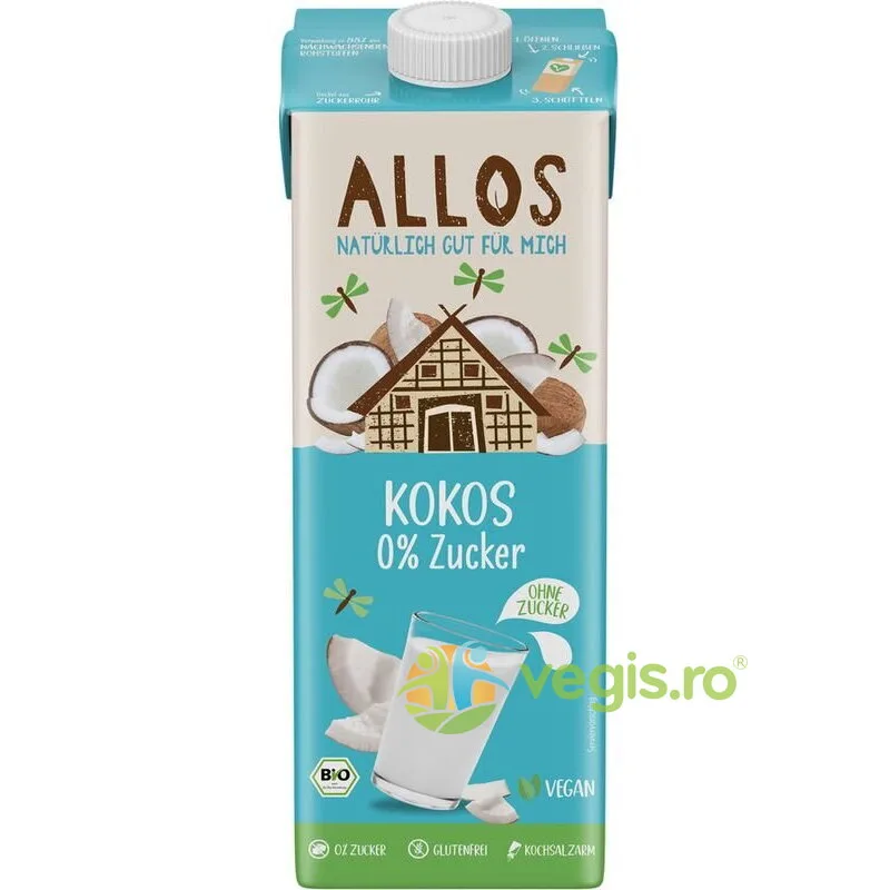 Bautura de Cocos fara Gluten Ecologica/Bio 1L ALLOS — preț și oferte