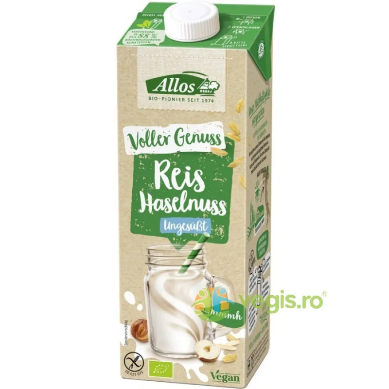 Bautura cu Orez si Alune fara Gluten si Lactoza Ecologic/Bio 1L ALLOS — preț și oferte