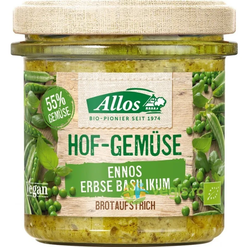 Crema Tartinabila cu Mazare si Busuioc Ecologica/Bio 135g — preț și oferte