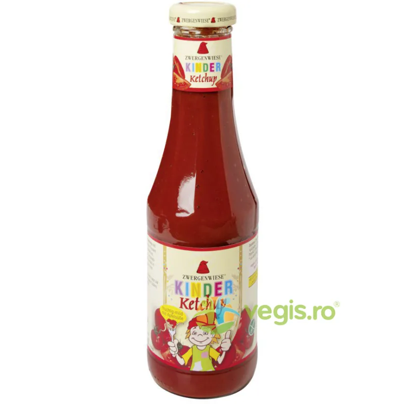 Ketchup pentru Copii cu Indulcitor din Mere fara Gluten Ecologic/Bio 500ml ZWERGENWIESE — preț și oferte