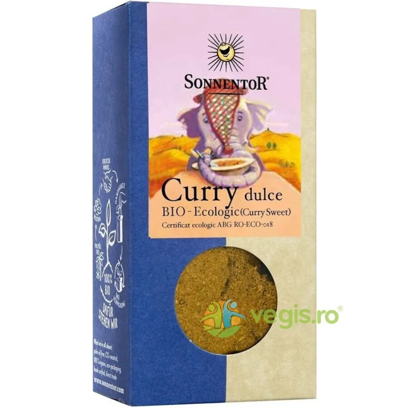 Curry Dulce Amestec Ecologic/Bio 50g SONNENTOR — preț și oferte