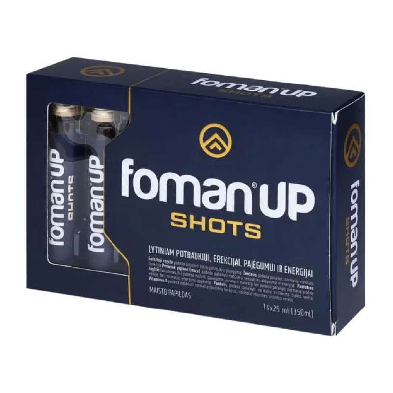 Foman UP Shots erectie, potenta, libidou, 14 bucati x 25 ml, Valentis — preț și oferte