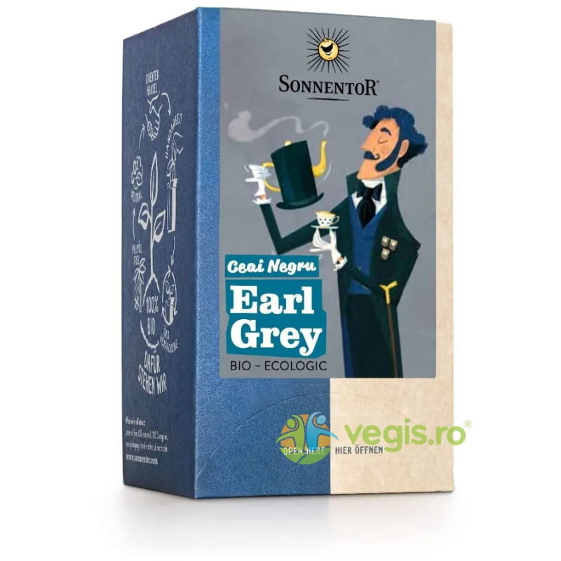 Ceai Earl Grey Ecologic/Bio 18dz SONNENTOR — preț și oferte
