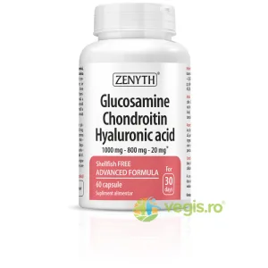 Glucosamine Chondroitin Hyaluronic Acid 1000mg-800mg-20mg 60cps