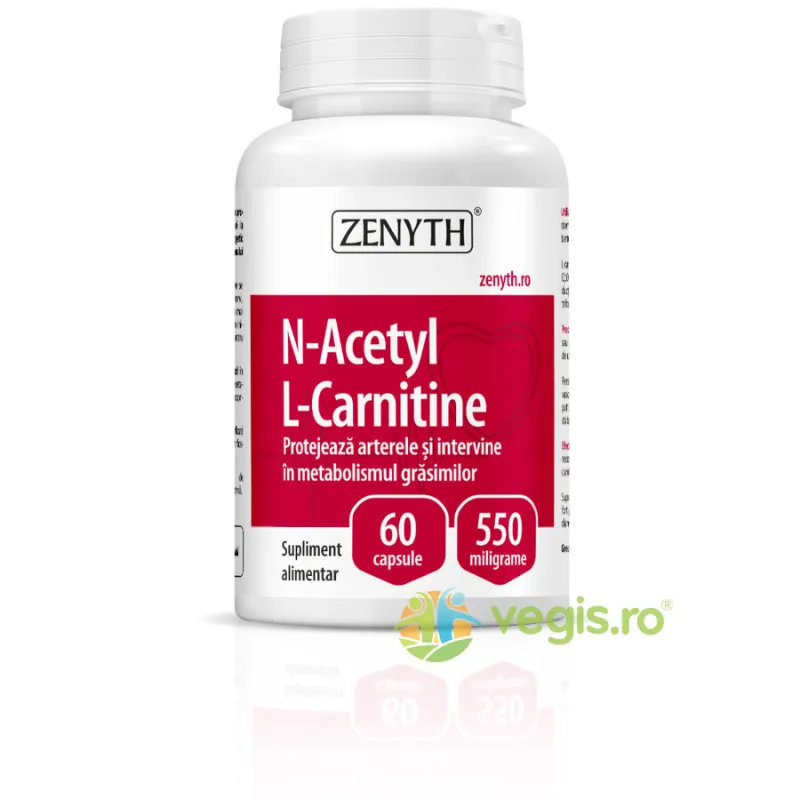 N-Acetyl L-Carnitine 550mg 60cps Zenyth — preț și oferte