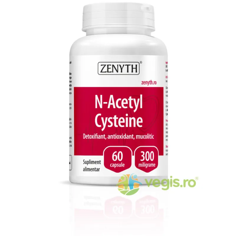 N-Acetyl L-Cysteine 300mg 60cps Zenyth — preț și oferte