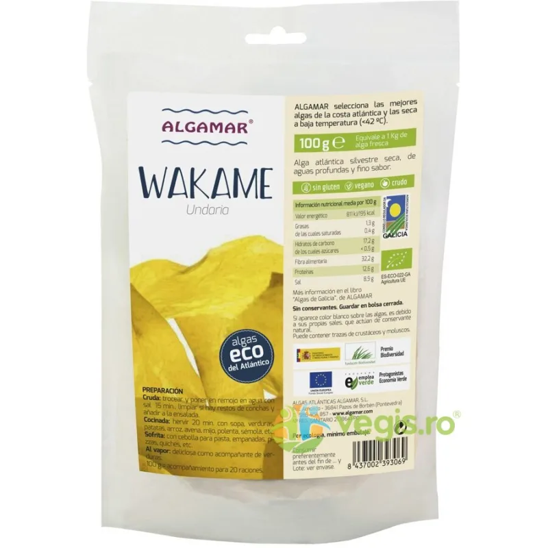 Alge Wakame Ecologice/Bio 100g ALGAMAR — preț și oferte