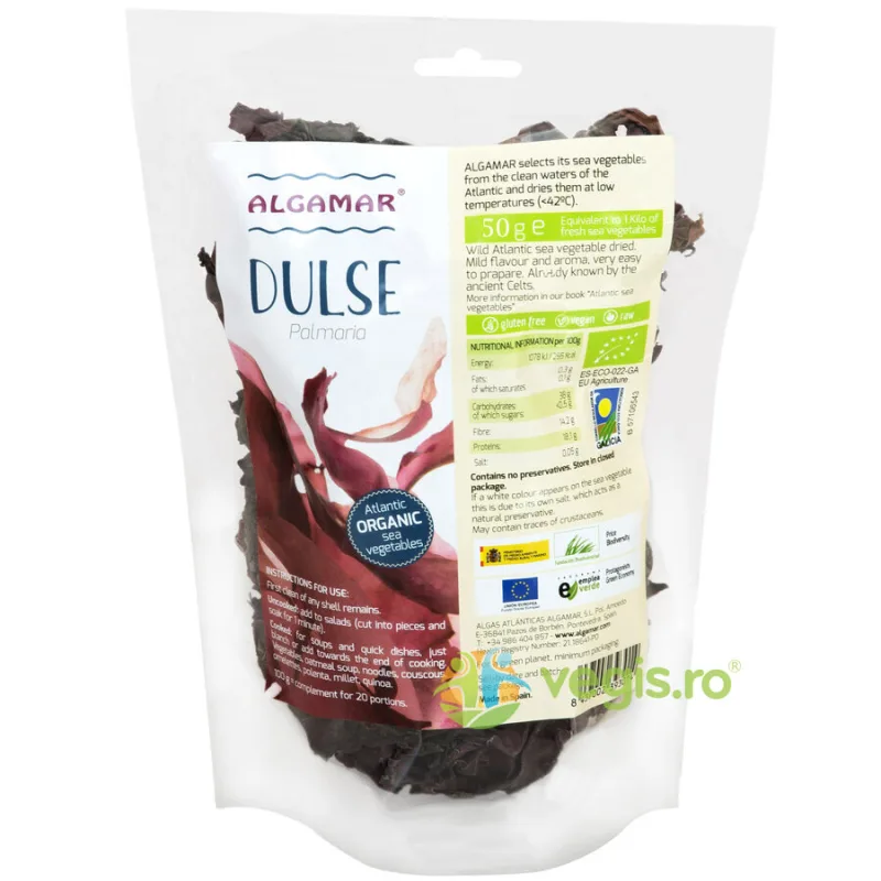 Alge Dulse Ecologice/Bio 50g ALGAMAR — preț și oferte