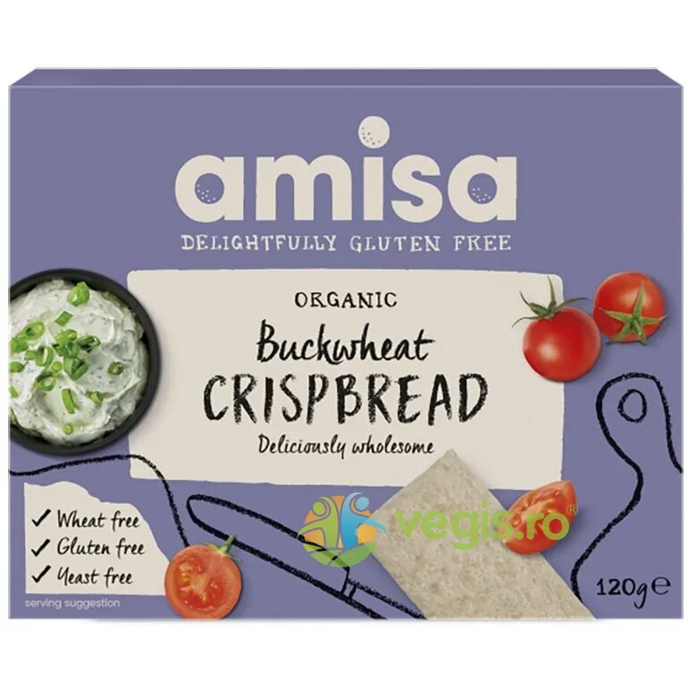 Painici din Faina de Hrisca Integrala fara Gluten Ecologice/Bio 120g AMISA — preț și oferte