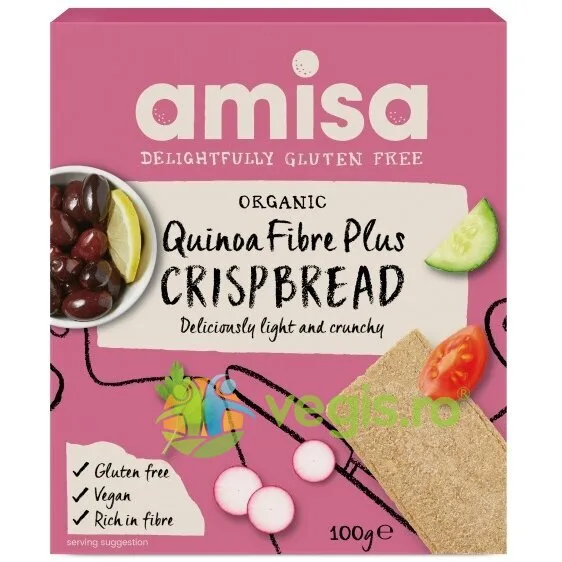 Painici cu Faina de Quinoa fara Gluten Ecologice/Bio 100g AMISA — preț și oferte