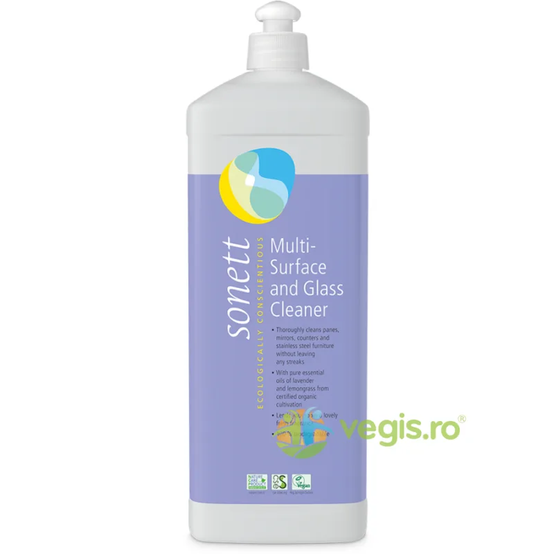 Solutie de Curatare pentru Sticla si Alte Suprafete Ecologic/Bio 1L SONETT — preț și oferte
