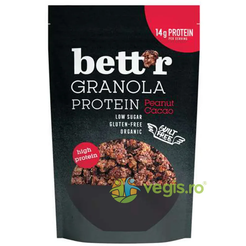 Granola Proteica cu Alune si Cacao fara Gluten Ecologica/Bio 300g BETTR — preț și oferte