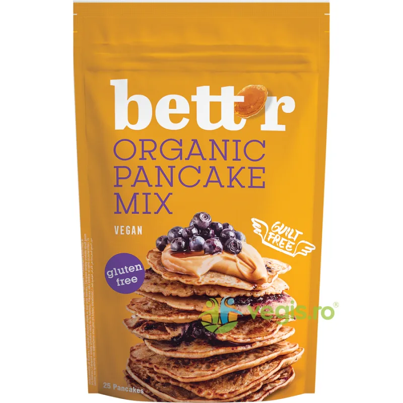 Mix pentru Clatite fara Gluten Ecologic/Bio 400g BETTR — preț și oferte
