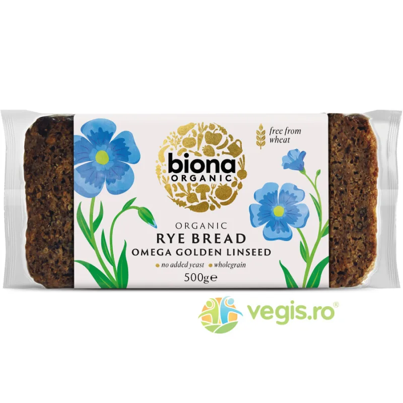 Paine Integrala de Secara cu Seminte de In Ecologica/Bio 500g BIONA — preț și oferte