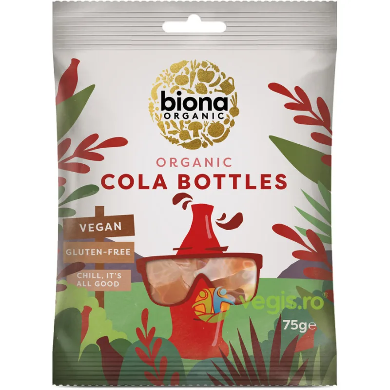 Jeleuri cu Aroma de Cola fara Gluten Ecologice/Bio 75g BIONA — preț și oferte