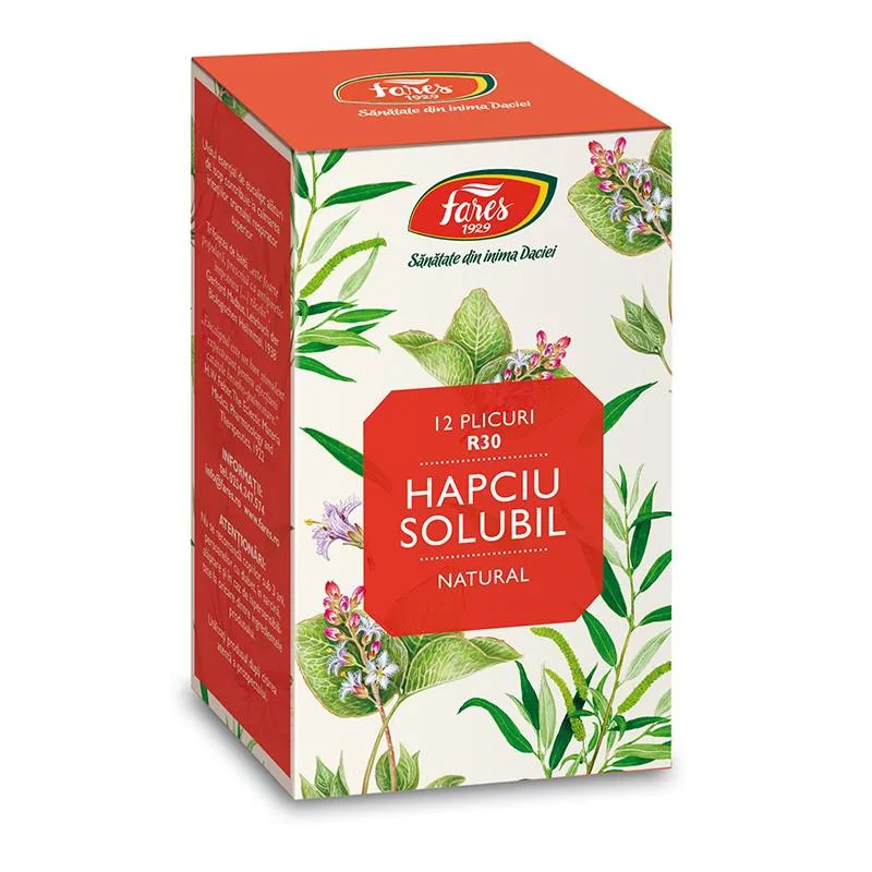 Hapciu raceala si gripa, solubil, 12 plicuri, Fares — preț și oferte