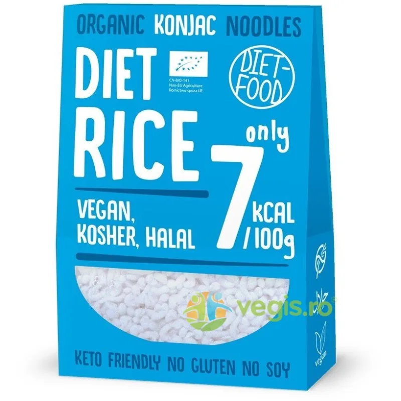 Paste Shirataki din Konjac fara Gluten Ecologice/Bio 300g DIET FOOD — preț și oferte