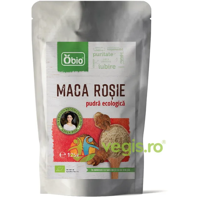 Maca Rosie Pudra Raw Ecologica/Bio 125g OBio — preț și oferte