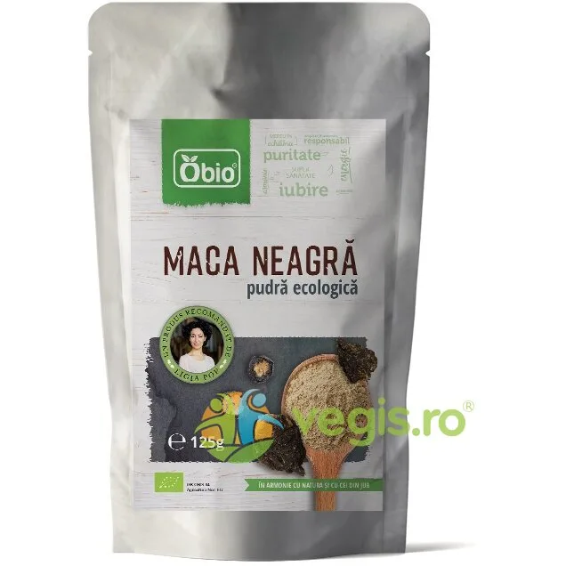 Maca Neagra Pulbere Ecologica/Bio 125g OBio — preț și oferte