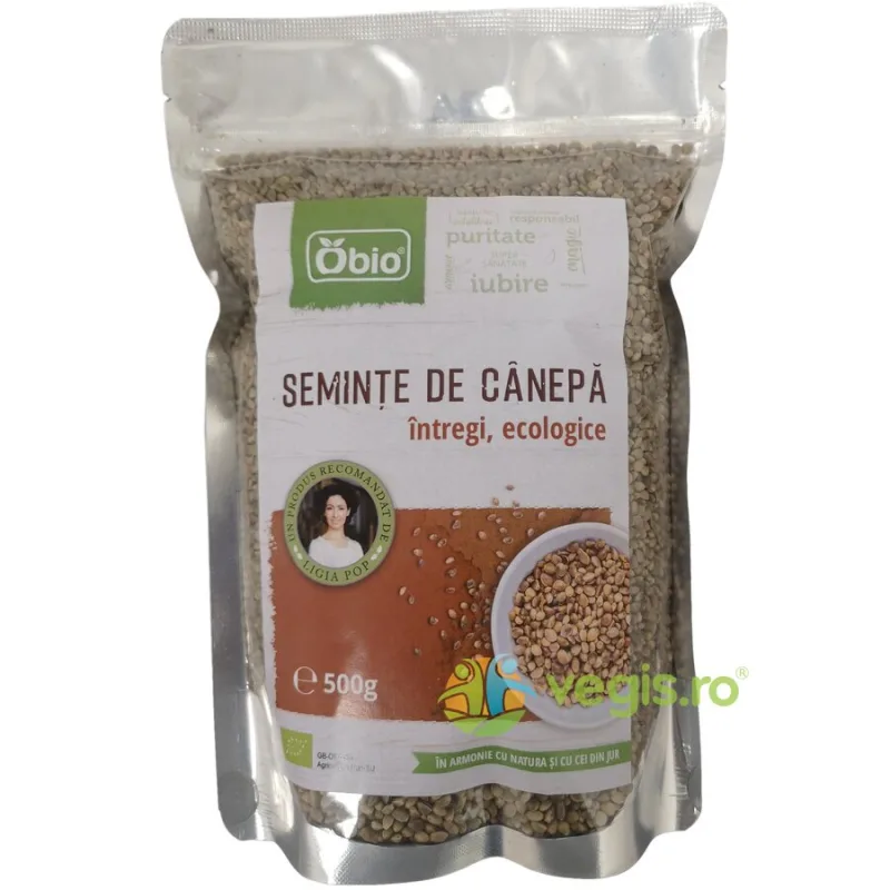 Seminte de Canepa Intregi Ecologice/Bio 500g OBio — preț și oferte