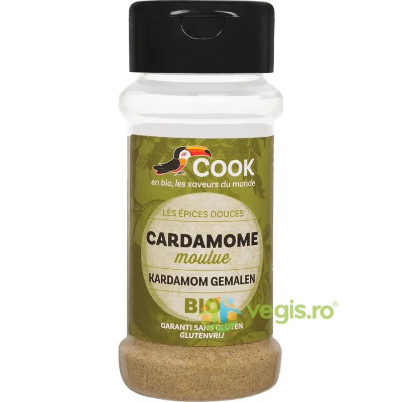 Cardamom Macinat fara Gluten (Solnita) Ecologic/Bio 35g COOK — preț și oferte