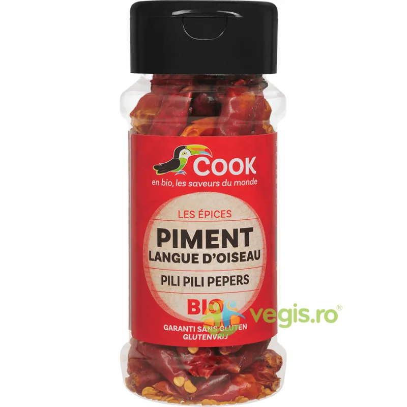 Ardei Iute Birdeye fara Gluten (Solnita) Ecologic/Bio 20g COOK — preț și oferte
