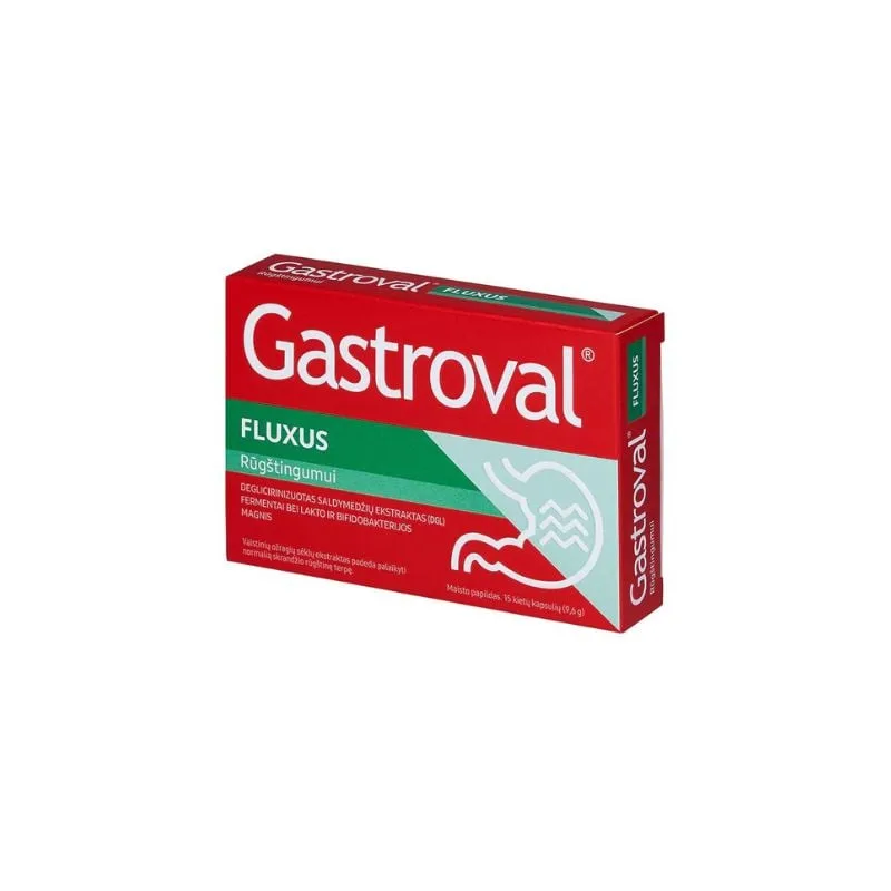 Gastroval Fluxus, 15 capsule, Valentis — preț și oferte