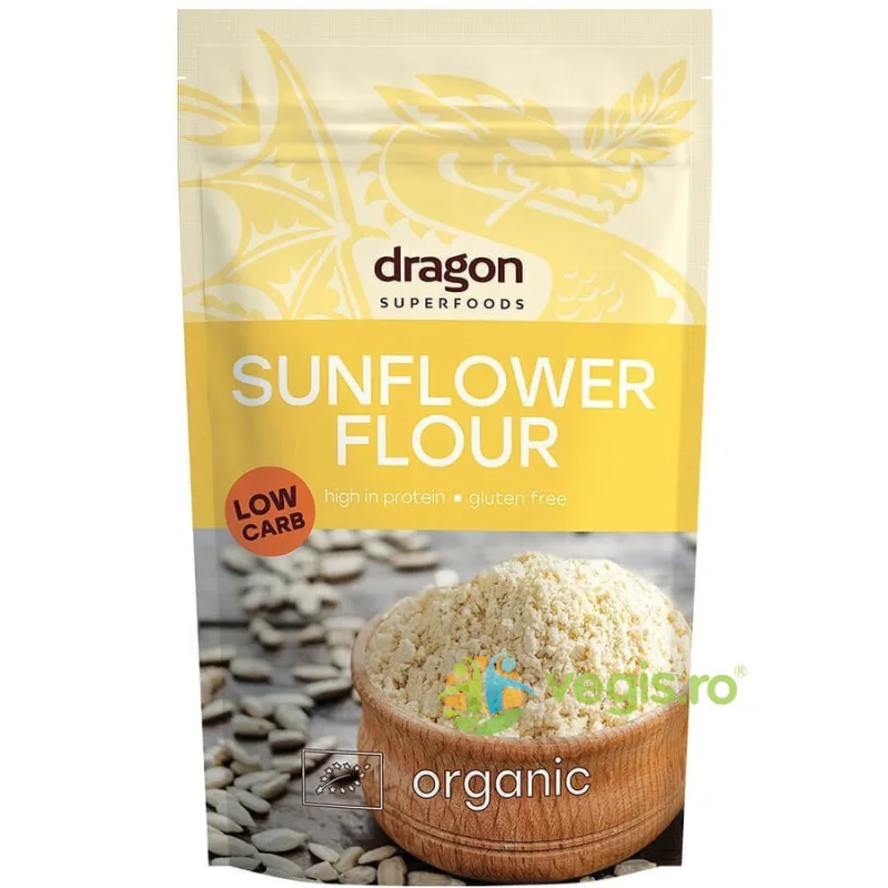 Faina din Seminte de Floarea Soarelui fara Gluten Ecologica/Bio 200g Dragon Superfoods — preț și oferte